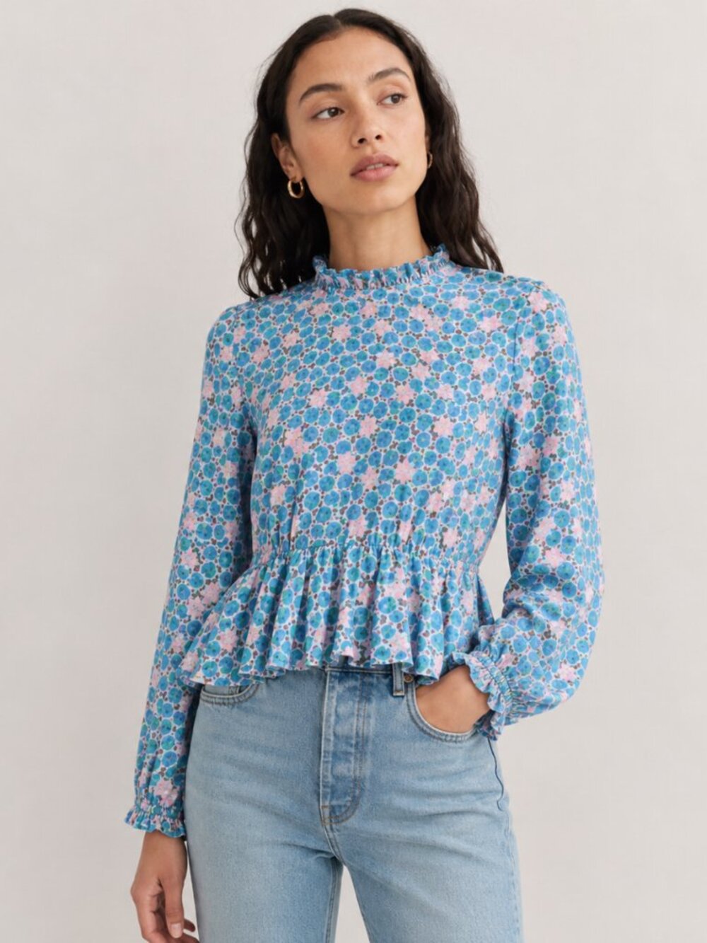 Stine Goya Shirley Star Dot Peplum Blouse